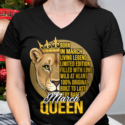 MARCH – March Girl Shirt Born In March Living Legend Limited Edition Wild At Heart Very Rare (SKU2602-223-03)