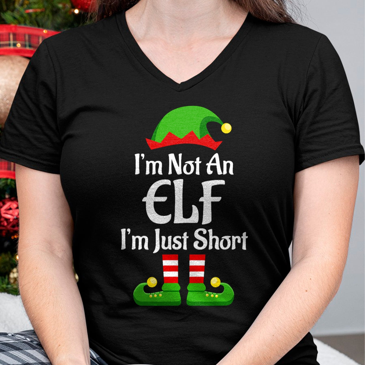 Im Not An Elf Family Christmas Pjs Matching Men Women Kids T-Shirt - Christmas Unisex T-Shirt/Hoodie/Sweatshirt - HNDS00