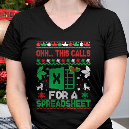 Oh this calls for a Spreadsheet Christmas sweater Excel Sweatshirt - Christmas Unisex T-Shirt/Hoodie/Sweatshirt - HNDS00