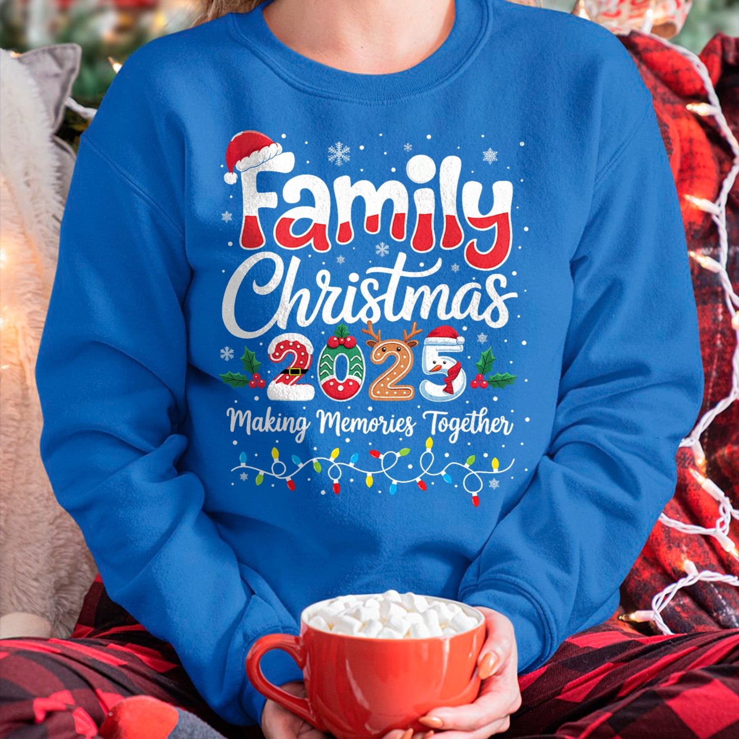 Family Christmas 2025 Matching Outfit Xmas Squad Santa T-Shirt Men Women(SKU-MRCM-6) FMA male