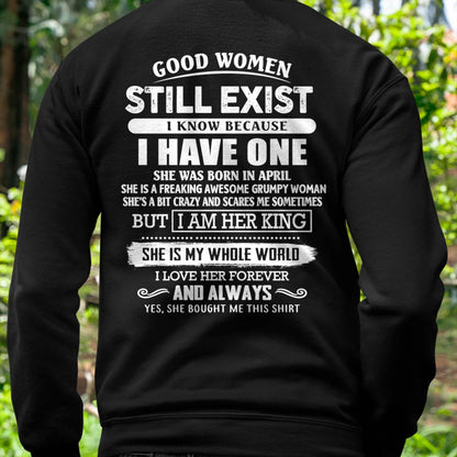 APRIL - GOOD WOMEN STILL EXIST - PERFECT GIFT FROM WIFE, GIRLFRIEND - KATE04 (SKU12-306-04)
