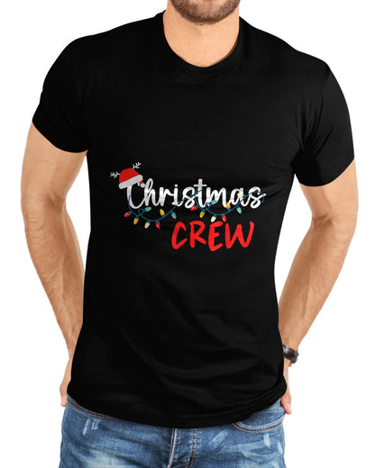 Christmas Crew Xmas Lights Family Matching Pajamas Holiday T-Shirt - Christmas Unisex T-Shirt/Hoodie/Sweatshirt - HNDS00