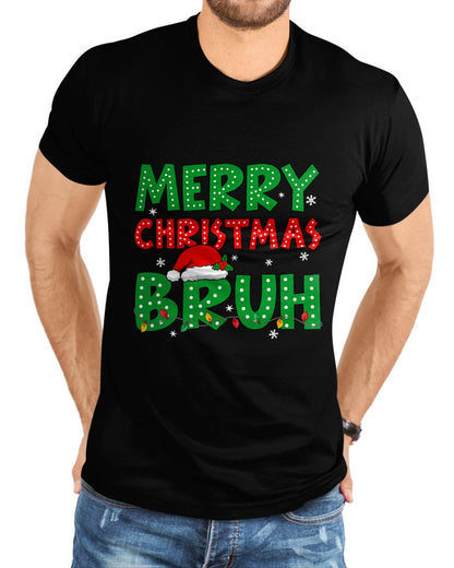 Bruh Meme Funny Saying Bro Greeting Teens Boys Men Christmas T-Shirt - Christmas Unisex T-Shirt/Hoodie/Sweatshirt - HNDS00
