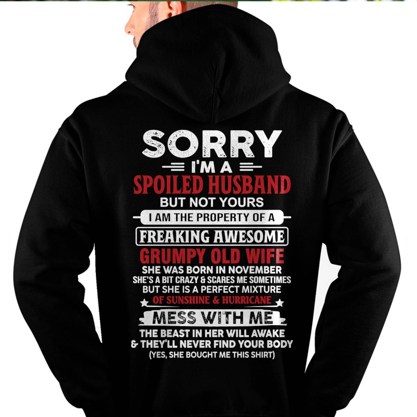 November - Spoiled Husband - Perfect Gift From Wife - KATE11 (SKU11-02-11)