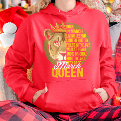 MARCH – March Girl Shirt Born In March Living Legend Limited Edition Wild At Heart Very Rare (SKU2602-223-03)
