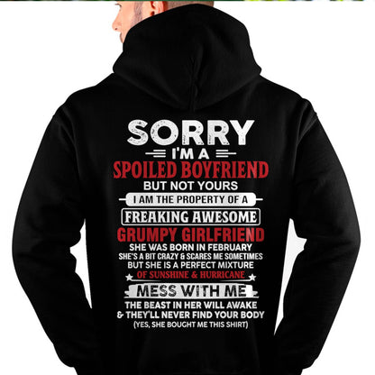 February - Spoiled Boyfriend - Perfect Gift From Girlfriend - KATE02 (SKU11-18-02)