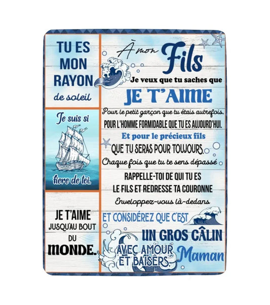 Cadeau Spécial Pour Ton Fils Couverture - De Maman