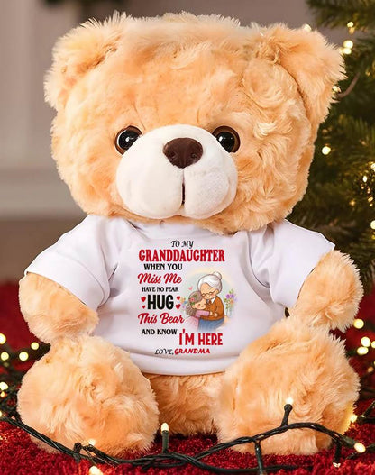 TO MY GRANDDAUGHTER - TEDDY BEAR, A BIG HUG FROM GRANDMA - KATE00