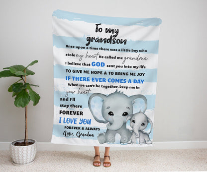 Special Gift For Your Grandson Blanket - From Grandma