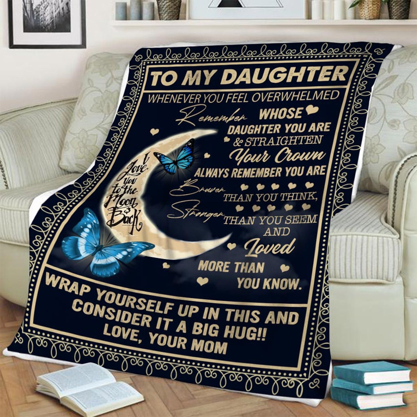 Special Gift For Your Daughter Blanket - From Mom (SKUB12-259)