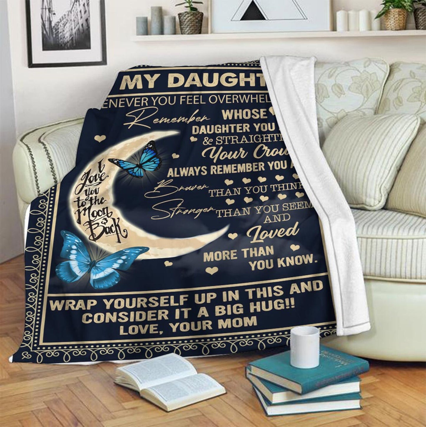 Special Gift For Your Daughter Blanket - From Mom (SKUB12-259)