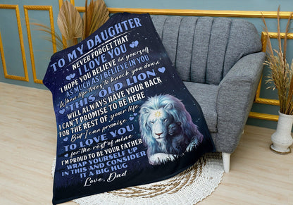 Special Gift For Your Daughter Blanket - From Dad