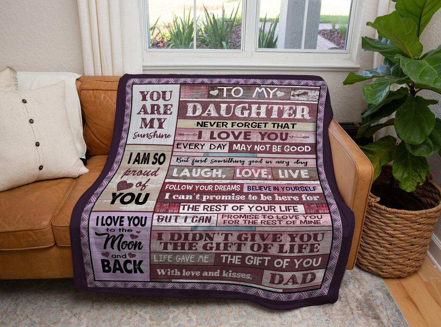 Special Gift For Your Daughter Blanket - From Dad