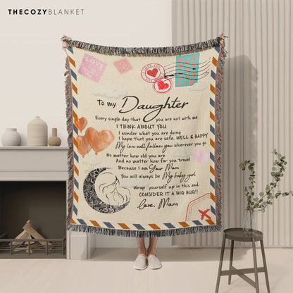 BLANKET FOR DAUGHTER - GIFT FROM MOM - COMFORT & WARMTH GIFT