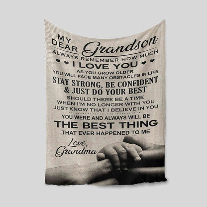 Special Gift For Grandson Blanket - From Grandma