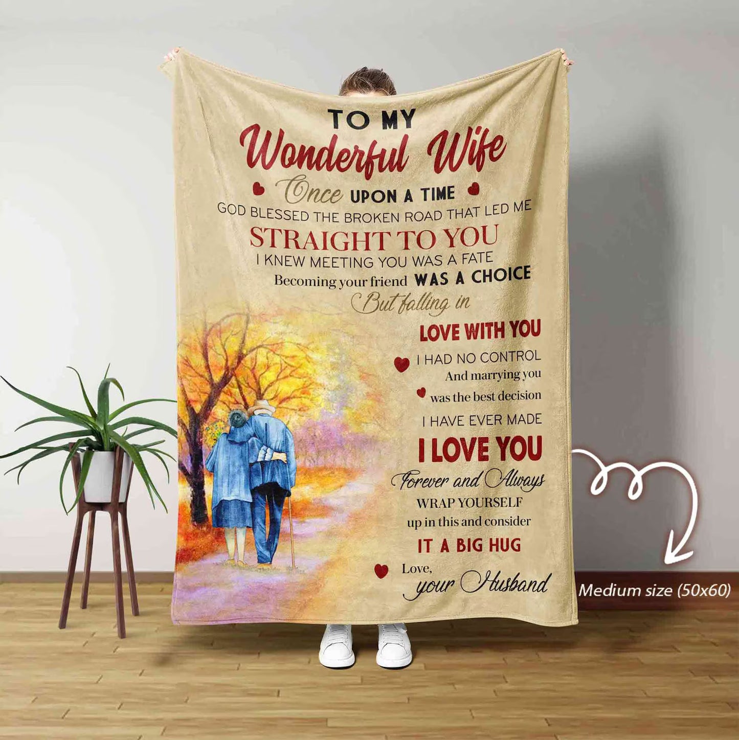 Special Gift For Wife Blanket - From Husband