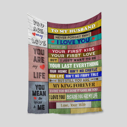Special Gift For Husband Blanket - From Wife