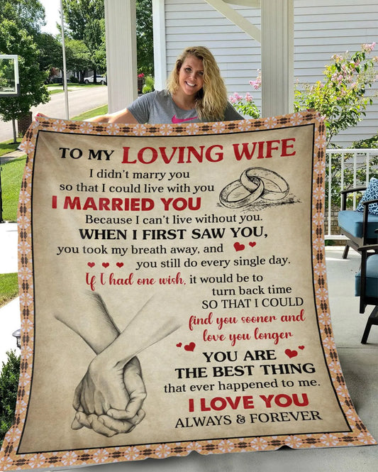 Special Gift For Wife Blanket - From Husband