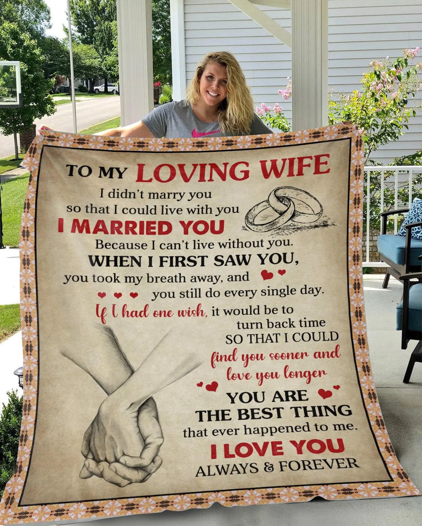 Special Gift For Wife Blanket - From Husband