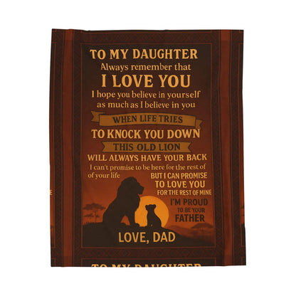 Special Gift For Your Daughter Blanket - From Dad
