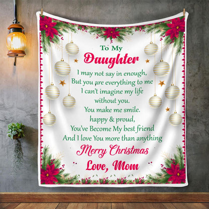 BLANKET FOR DAUGHTER - GIFT FROM MOM - COMFORT & WARMTH GIFT