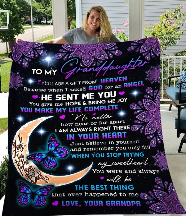 Special Gift For Your Granddaughter Blanket - From Grandpa