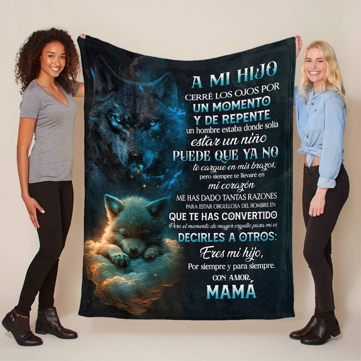 MANTA PARA HIJO – REGALO DE COMODIDAD Y CALOR DE MAMÁ Manta acolchada de forro polar Sherpa NTTDsp