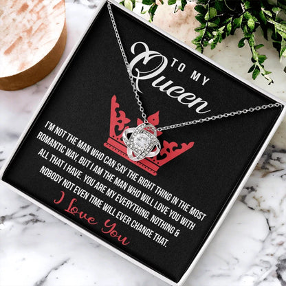 TO MY WIFE "You Are My Everything" - FROM HUSBAND - Premium Love Knot Necklace