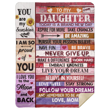 Special Gift For Your Daughter Blanket - From Mom