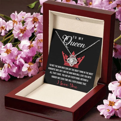 TO MY WIFE "You Are My Everything" - FROM HUSBAND - Premium Love Knot Necklace