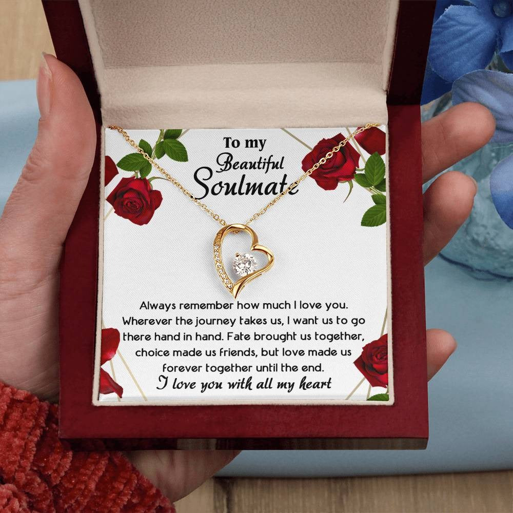 TO MY SOULMATE - GIFT FROM HUSBAND "Until The End" - Forever Love Necklace