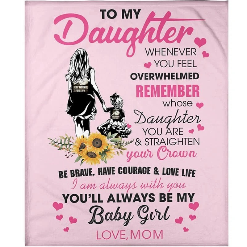 Special Gift For Your Daughter Blanket - From Mom