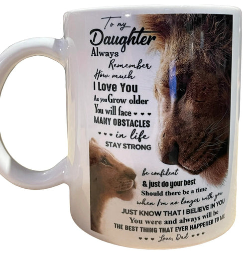 TO DAUGHTER MUG 00- GIFT FROM DAD - NTTD00