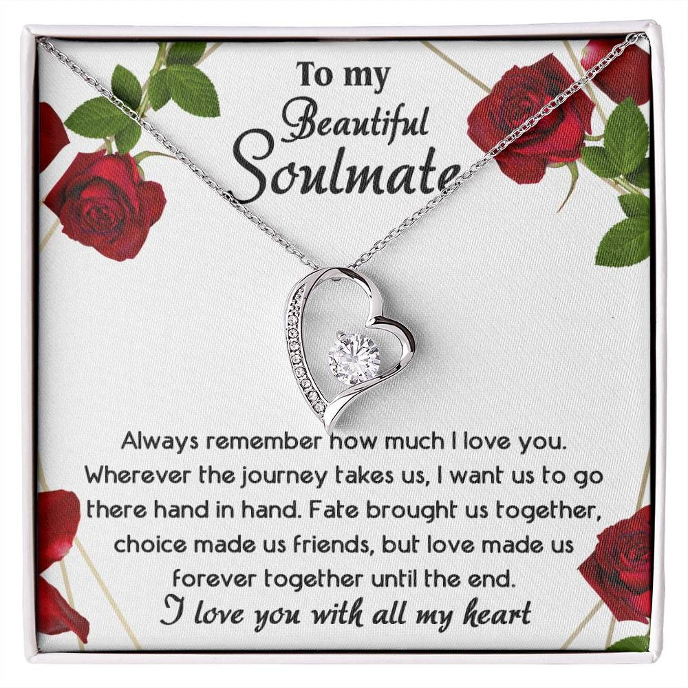 TO MY SOULMATE - GIFT FROM HUSBAND "Until The End" - Forever Love Necklace