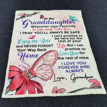 Special Gift For Your Granddaughter Blanket - From Grandma