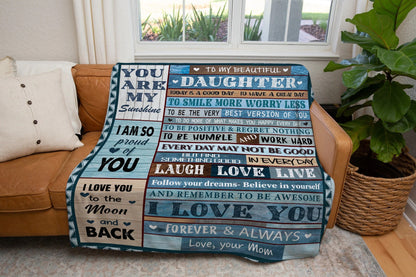 Special Gift For Your Daughter Blanket - From Mom