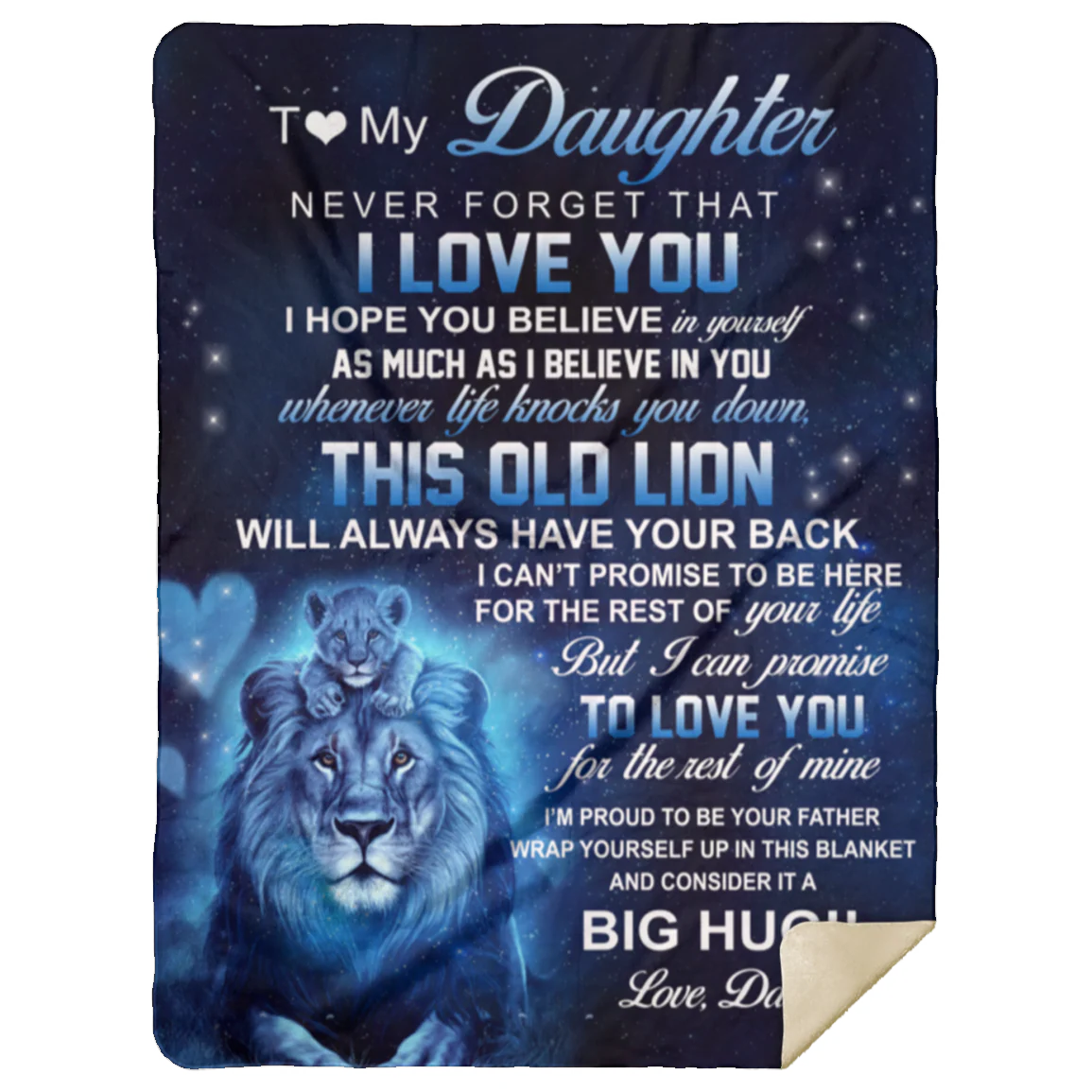 Special Gift For Your Daughter Blanket - From Dad