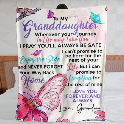 Special Gift For Your Granddaughter Blanket - From Grandma