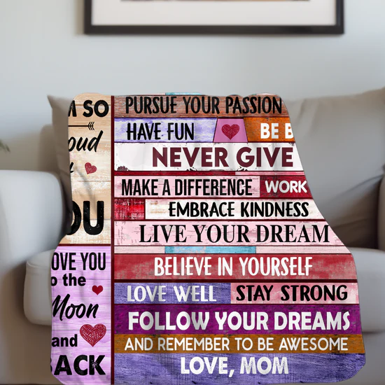 Special Gift For Your Daughter Blanket - From Mom