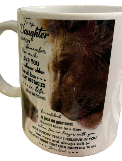 TO DAUGHTER MUG 00- GIFT FROM DAD - NTTD00