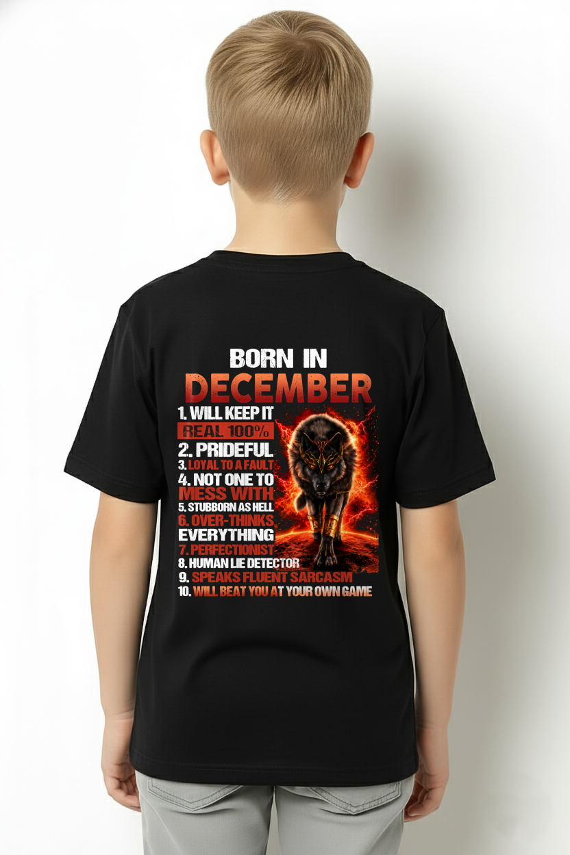 DECEMBER MEN'S SHIRT - Born In December - Funny Gift For Yourself - KATE12 (SKU2609-19-12)