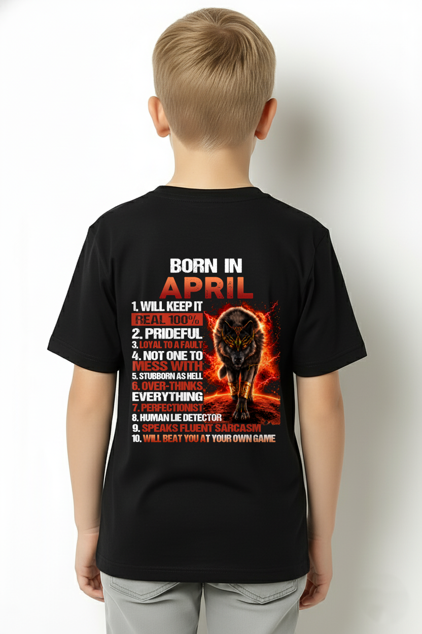 APRIL MEN'S SHIRT - Born In April - Funny Gift For Yourself - KATE04 (SKU2609-19-04)