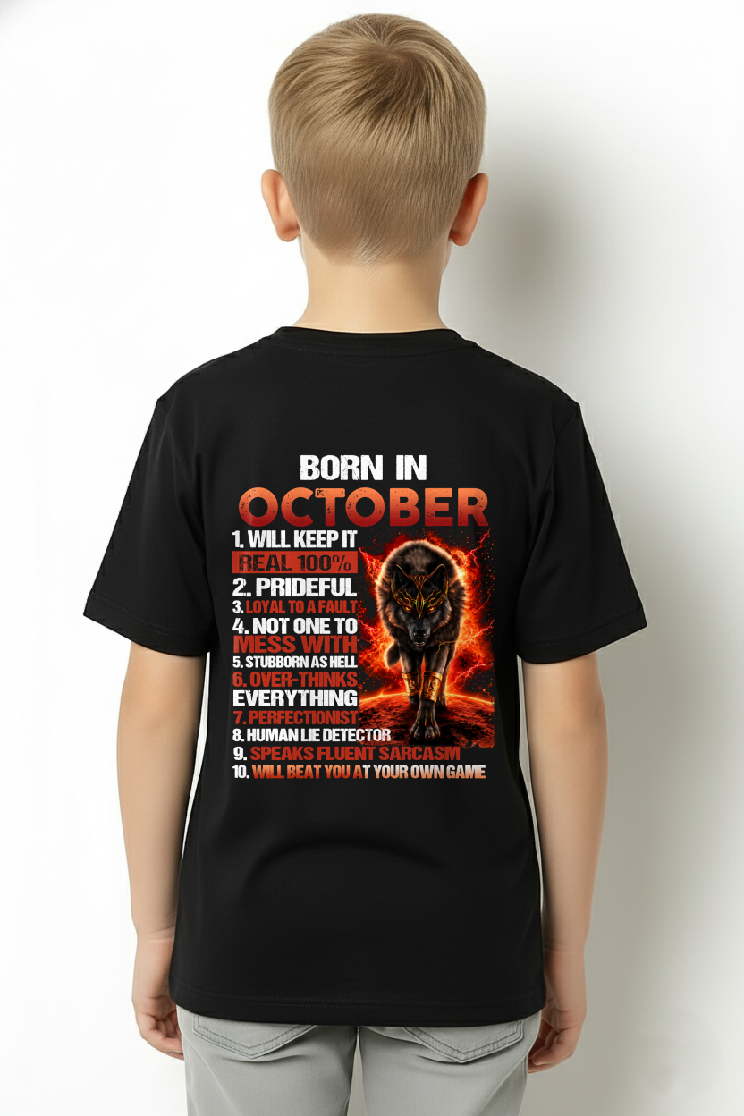 OCTOBER MEN'S SHIRT - Born In October - Funny Gift For Yourself - KATE10 (SKU2609-19-10)
