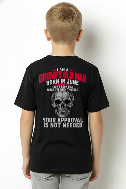 JUNE SHIRT - I Am A Grumpy Old Man Born In June - Funny Gift For Yourself - KATE06 (SKU2608-551-06)