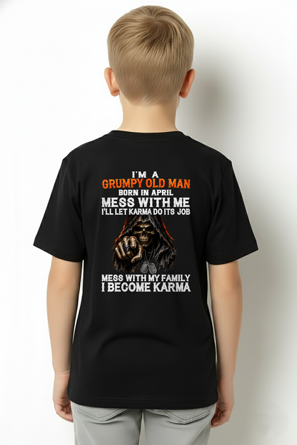 APRIL SHIRT - I'm A Grumpy Old Man Born In April - Funny Gift For Yourself - KATE04 (SKU2608-486-04)