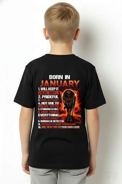 JANUARY MEN'S SHIRT - Born In January - Funny Gift For Yourself - KATE01 (SKU2609-19-01)