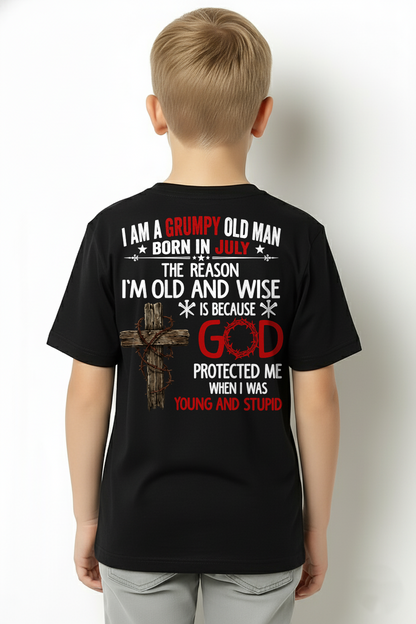 JULY – Grumpy Old Man Born In July Shirt – Faith Gift for Dad Grandpa Husband (SKU2604-219-07)