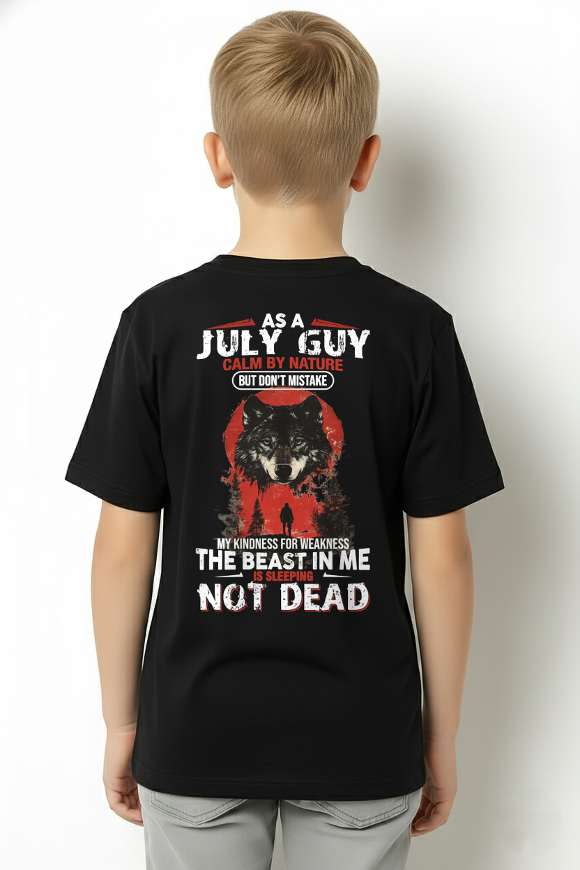 JULY GUY SHIRT – Calm By Nature But Don’t Mistake My Kindness For Weakness – Wolf Shirt Gift For Men (SKU2605-154-07)