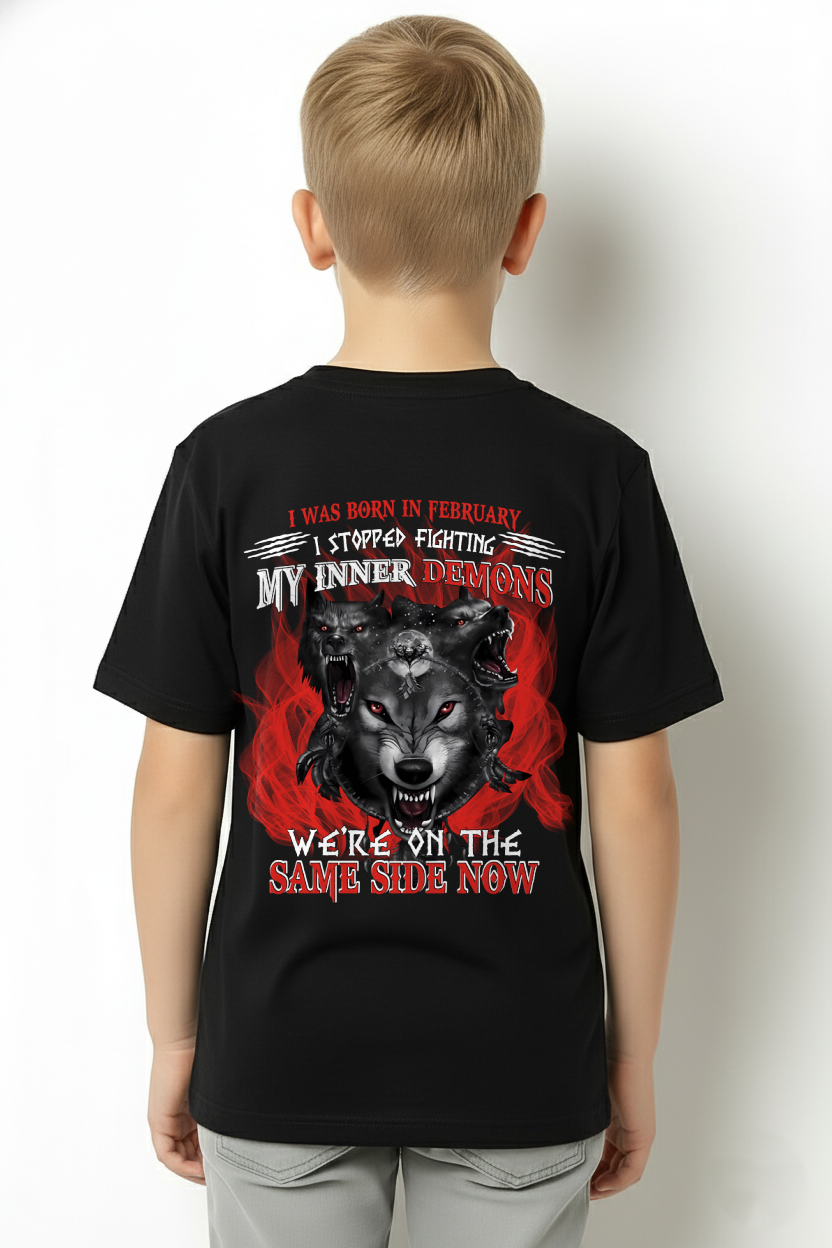 FEBRUARY SHIRT – I STOPPED FIGHTING MY INNER DEMONS, WE’RE ON THE SAME SIDE NOW – KATE02 (SKU26T-01144-02)