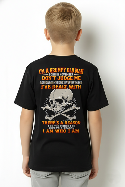 NOVEMBER SHIRT - I'm A Grumpy Old Man Born In November - Funny Gift For Yourself - KATE11 (SKU2608-580-11)
